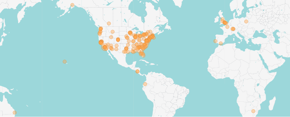 Image of CFHJ Eventbrite attendee location for CFHJ. 